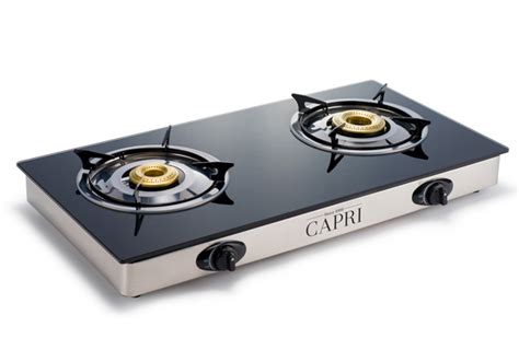 2 plate glass gas stove